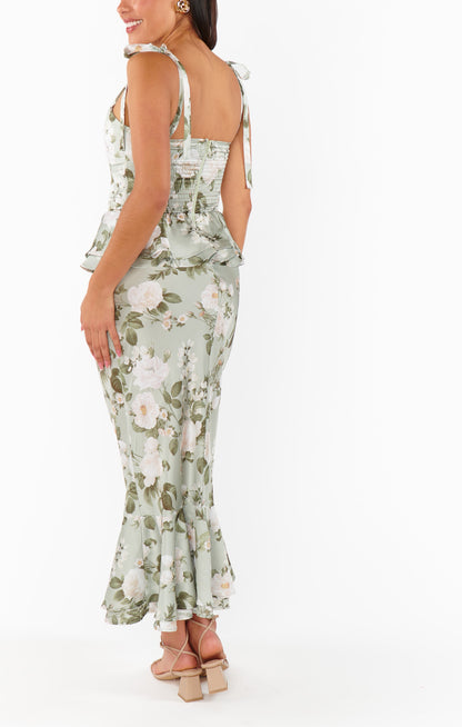Pauline Peplum Dress ~ Secret Garden