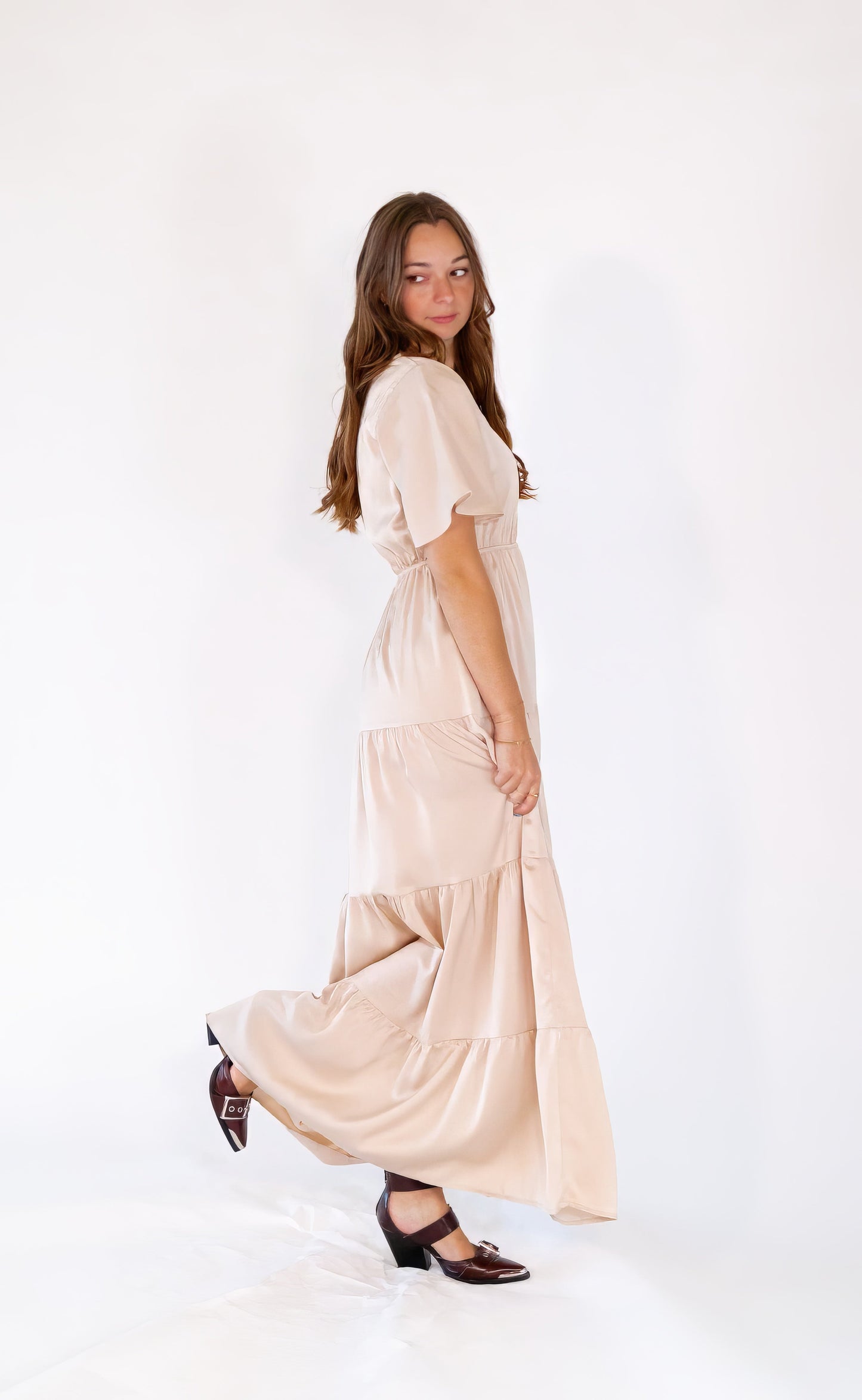 Stine Champagne Dress