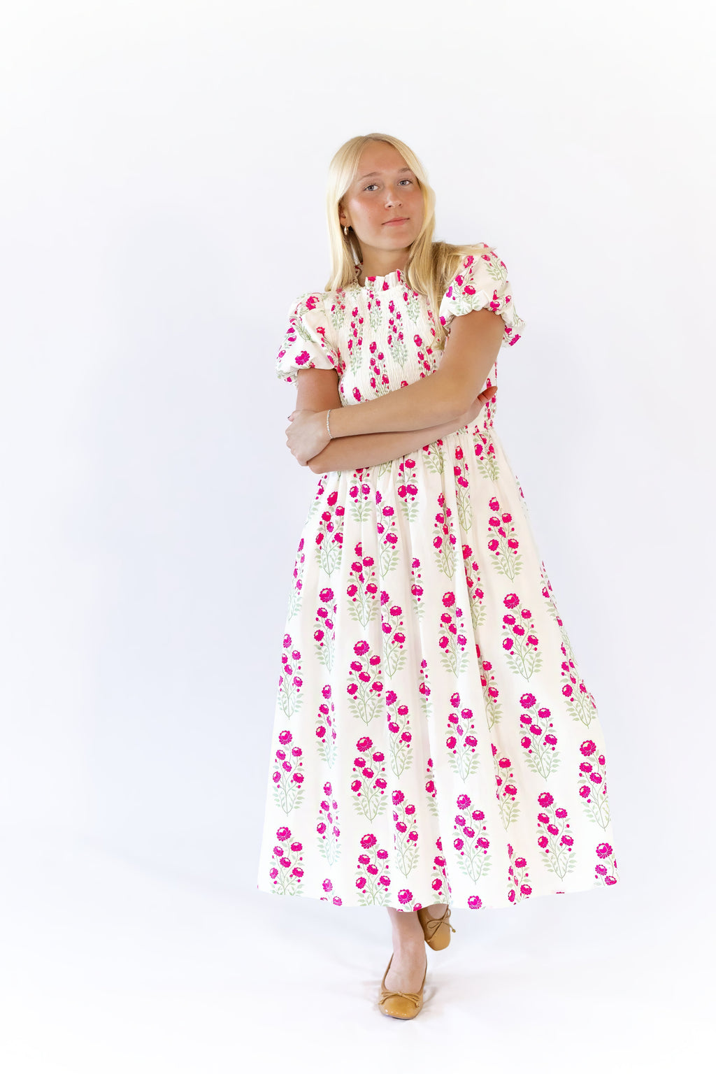 Tabbie Floral Midi Dress