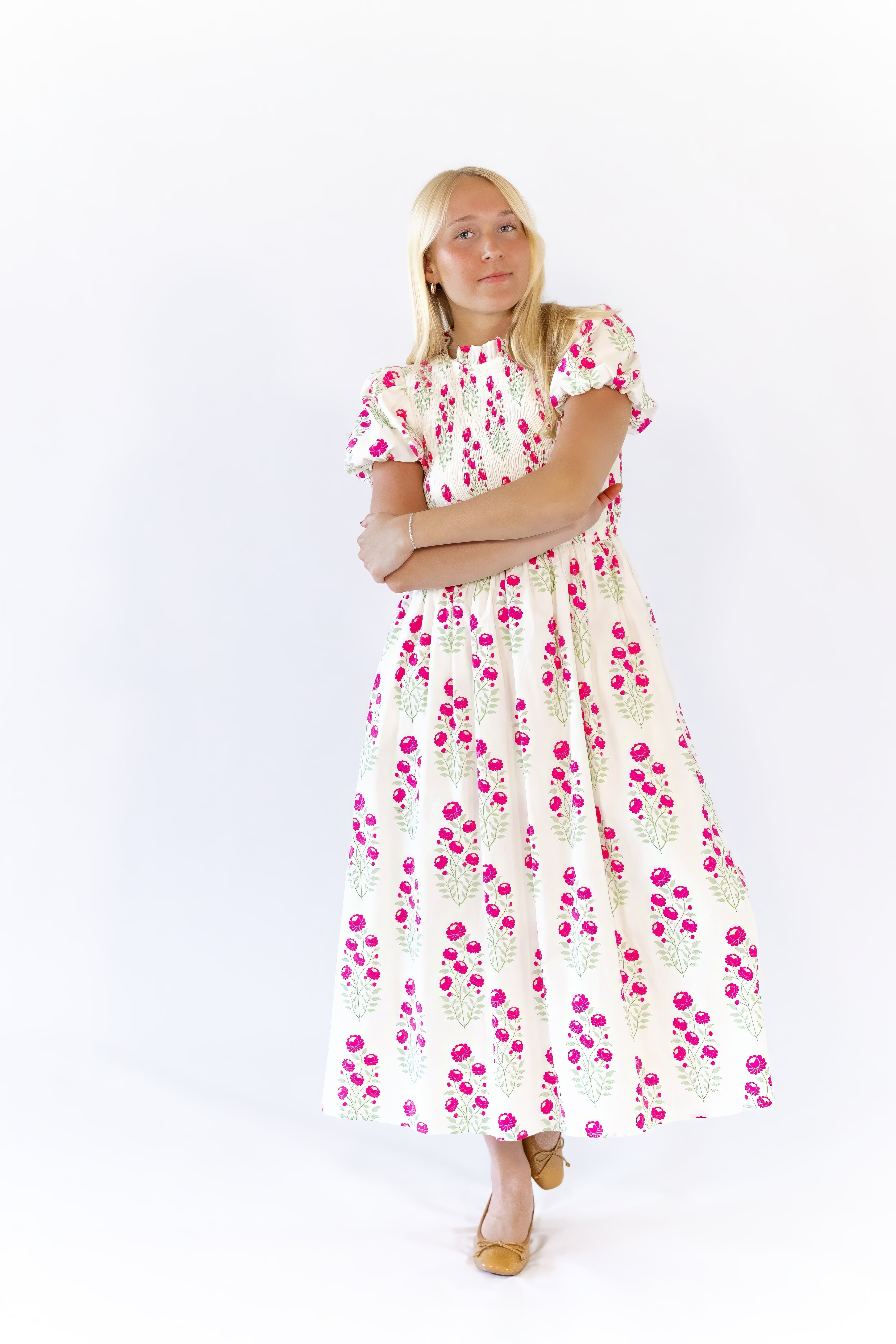 Tabbie Floral Midi Dress