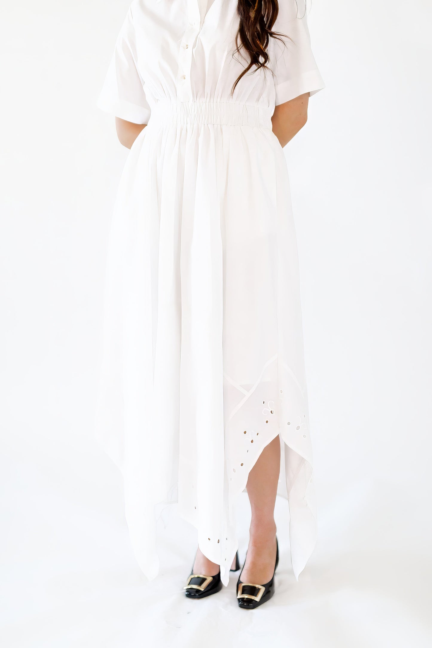 Cleo Handkerchief Hem Dress