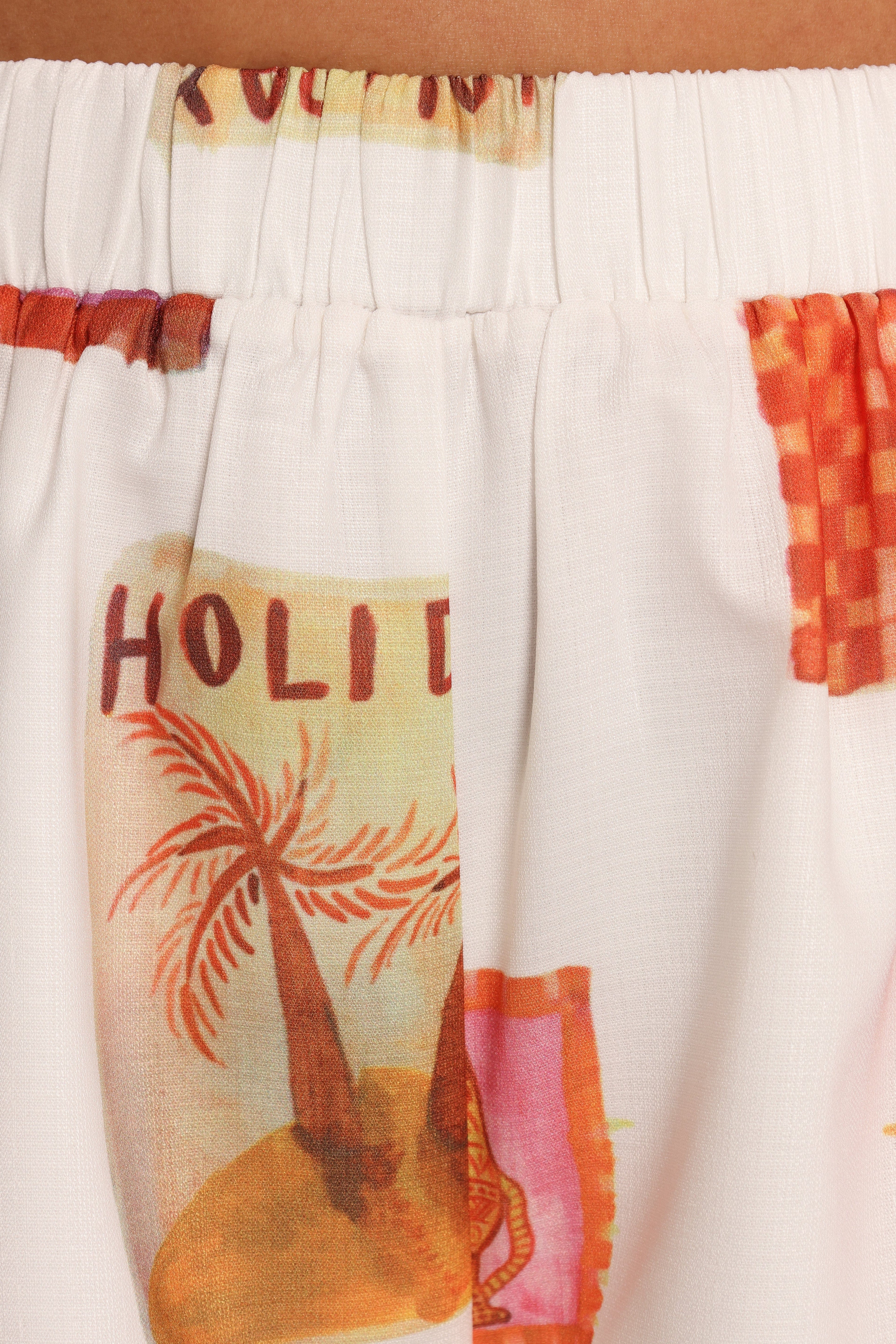 Aaliyah Shorts - White Multi