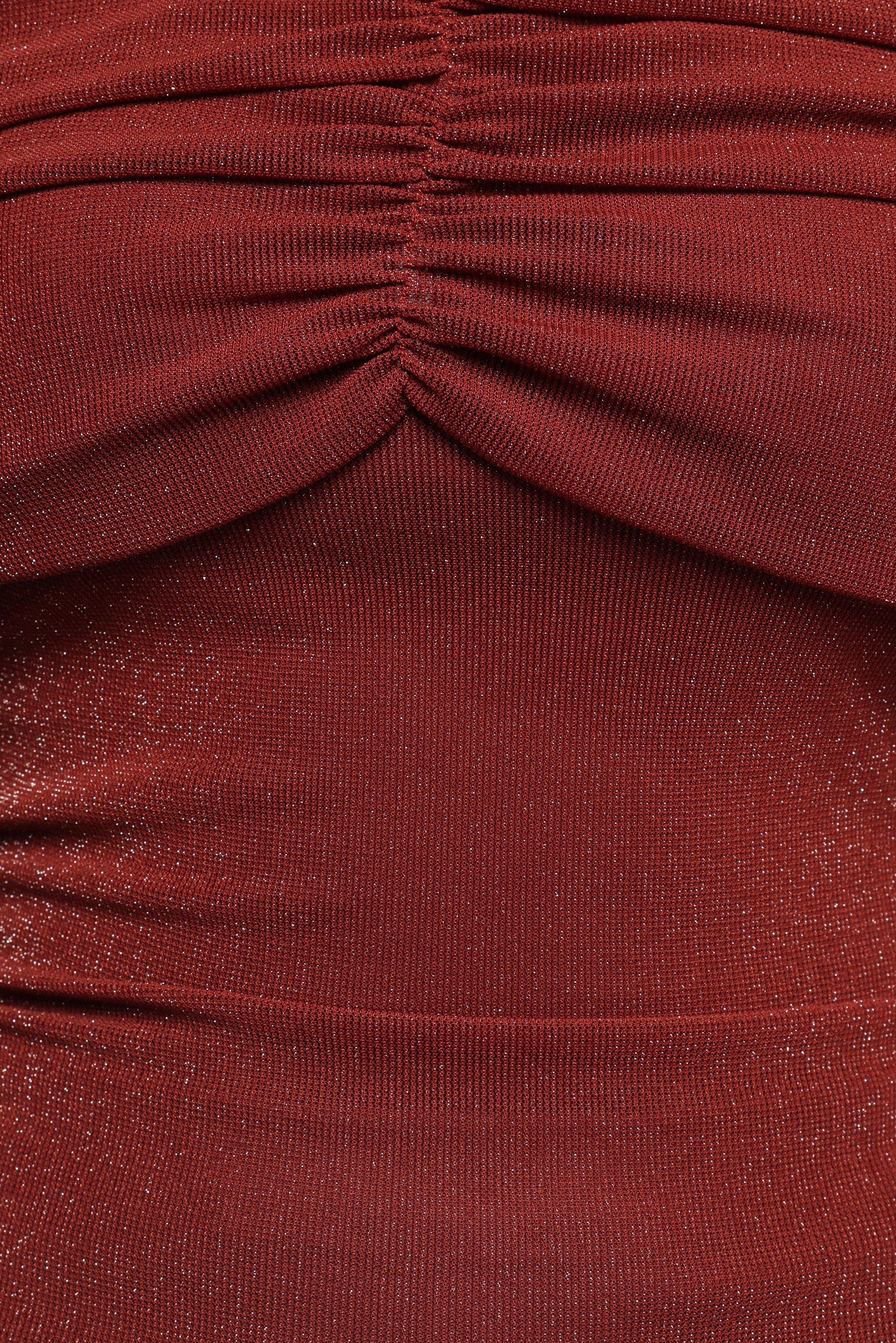 Raya Off Shoulder Top - Merlot